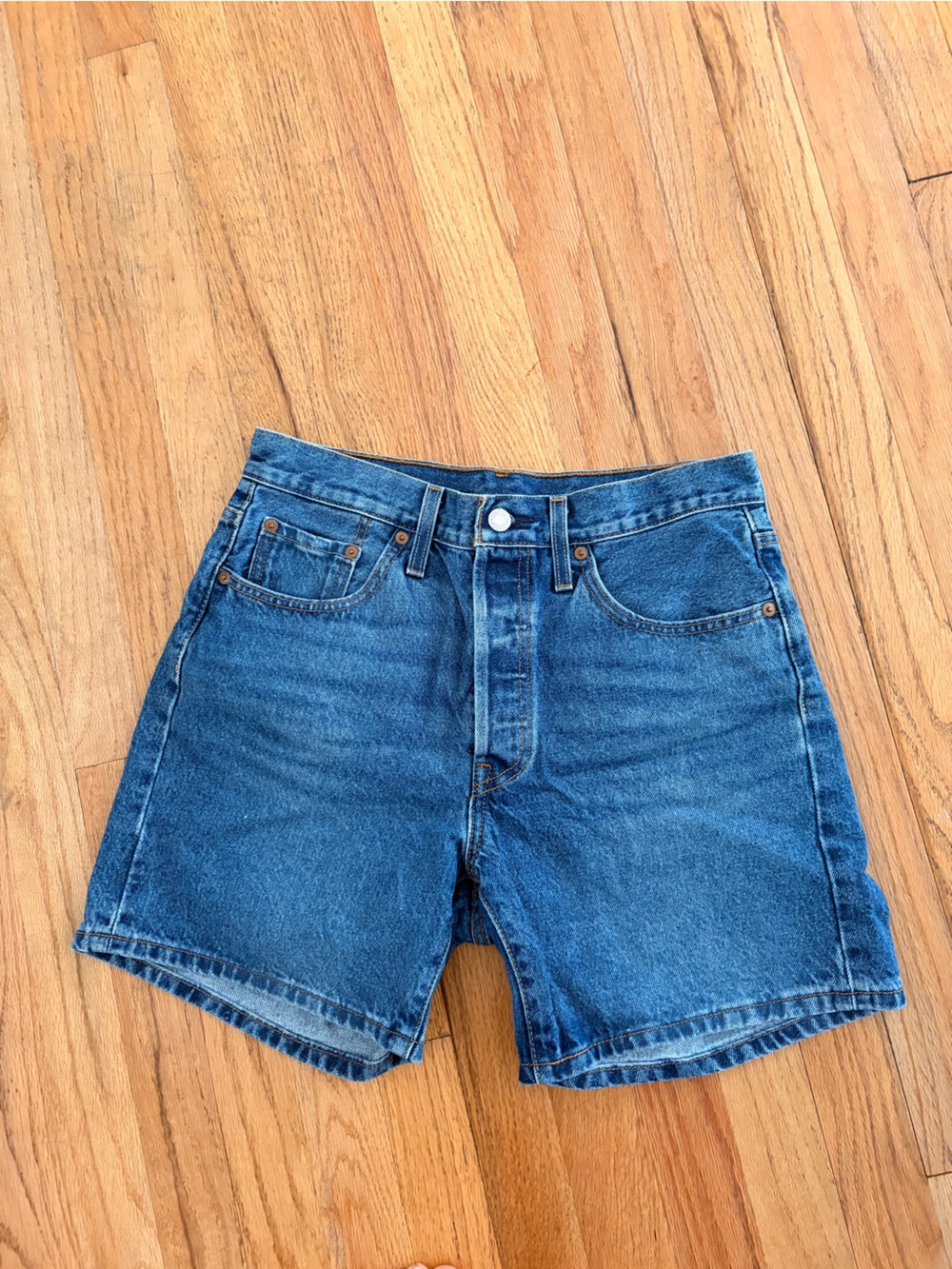 Levi 501 Blue High Rise Denim Jeans 28 Waist